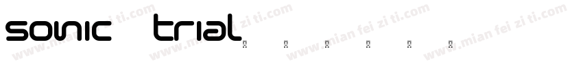sonic trial字体转换